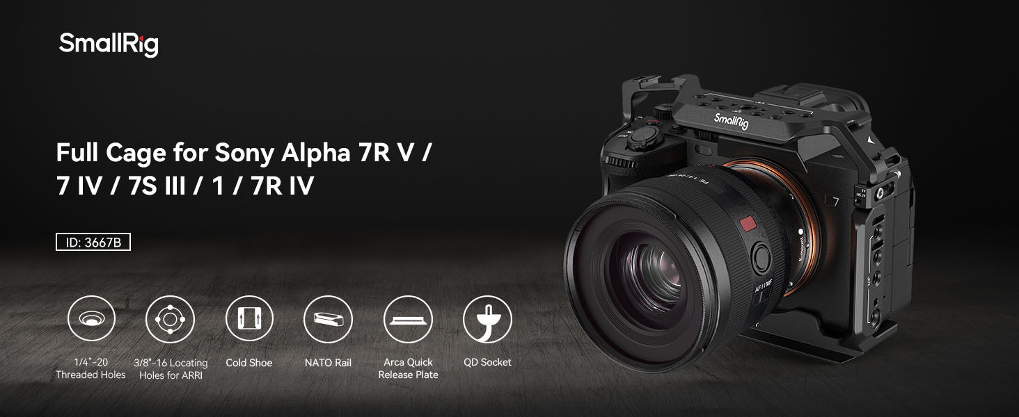SmallRig 3667B カメラケージ SONY α7Ⅳ α7RV おまけ有 Amazon | SmallRig カメラケージ Alpha 7R V/Alpha 7 IV/Alpha 7R IV